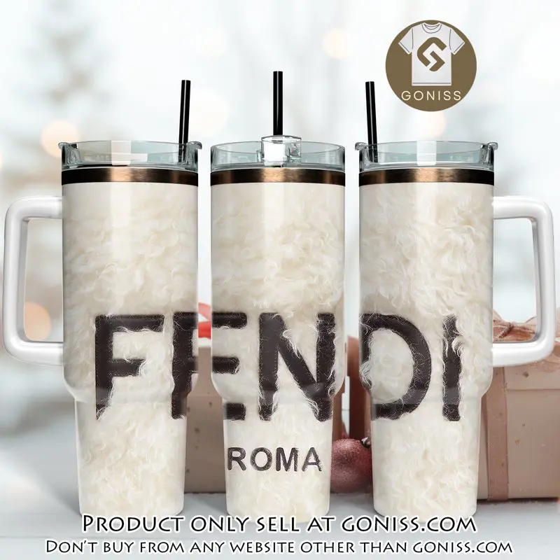 Fendi 40oz fashion logo fendi stanley tumbler ktb1121 gn1037858